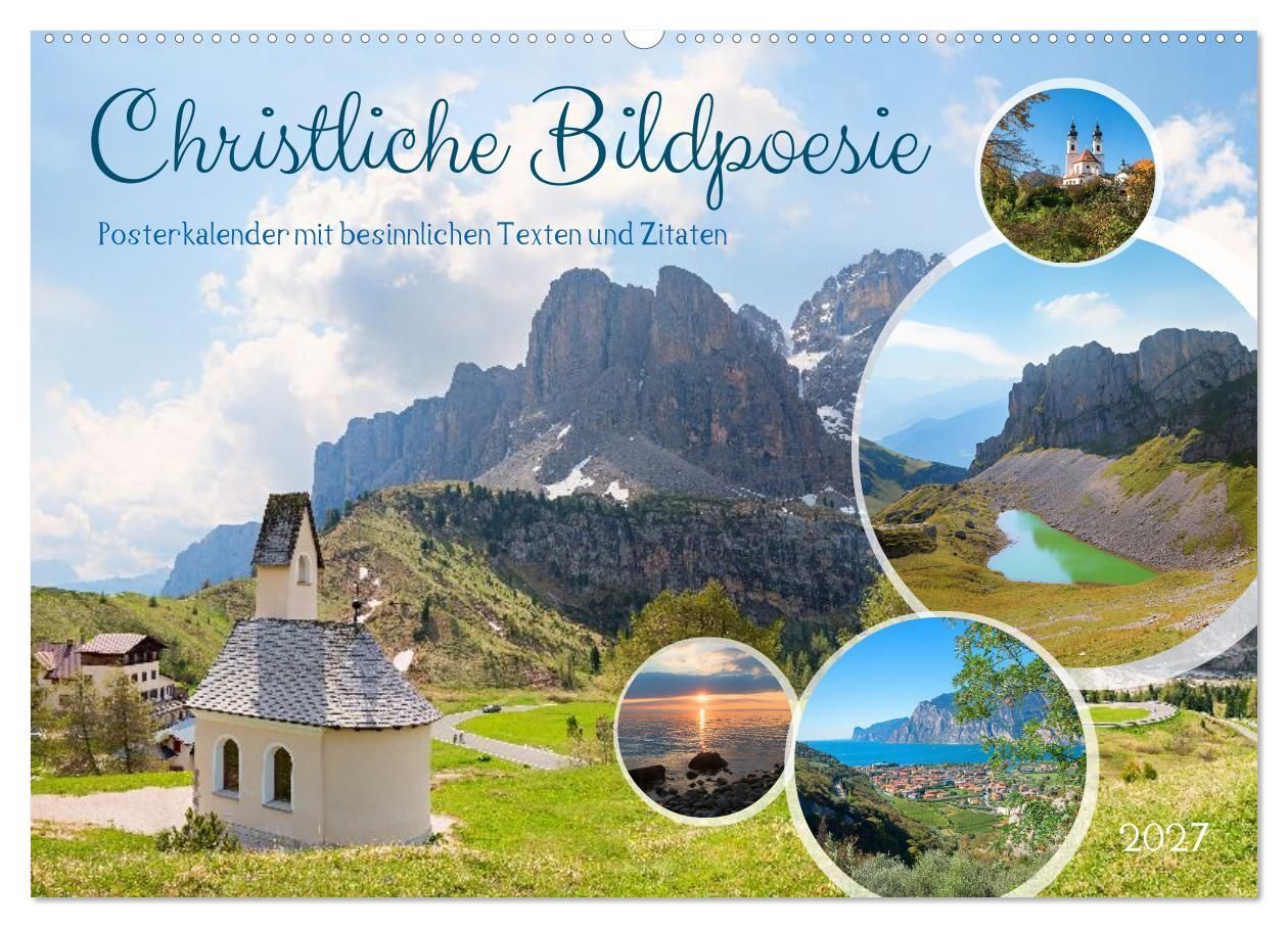 Christliche Bildpoesie 2027 (Wandkalender 2027 DIN A2 quer) CALVENDO Monatskalender