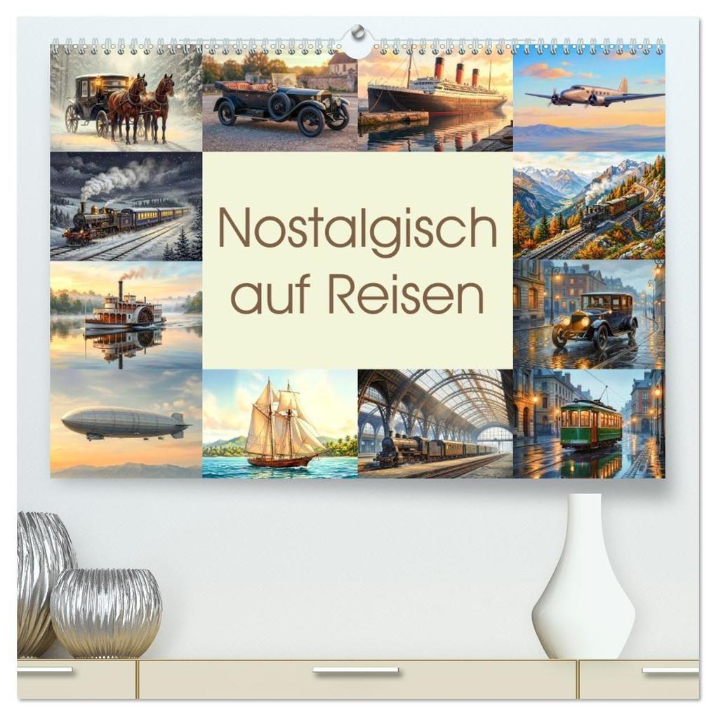 Nostalgisch auf Reisen (hochwertiger Premium Wandkalender 2027 DIN A2 quer) Kunstdruck in Hochglanz