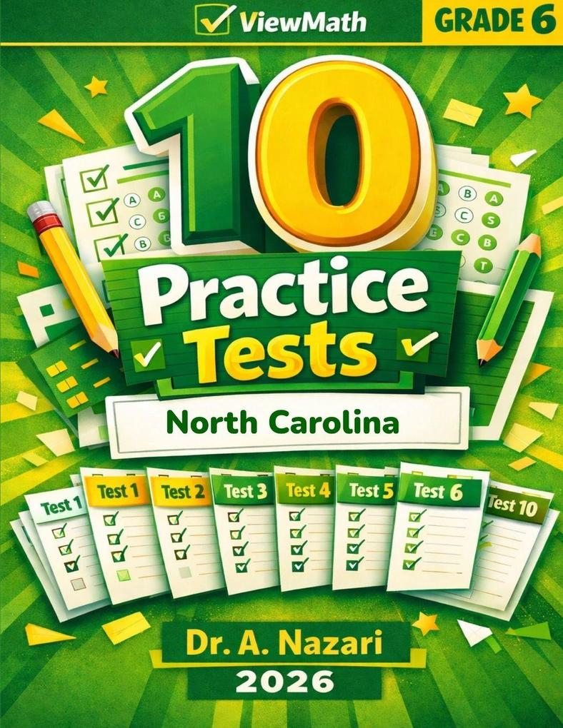 10 North Carolina NC EOG Grade 6 Math Practice Tests