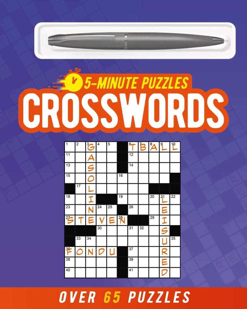 5-Minute Crosswords (Includes Ball-Point Pen)