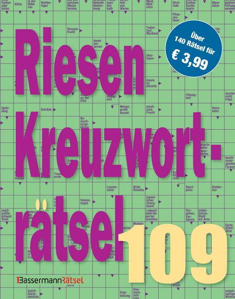 Riesen-Kreuzworträtsel 109 (5 Exemplare à 399 EUR)
