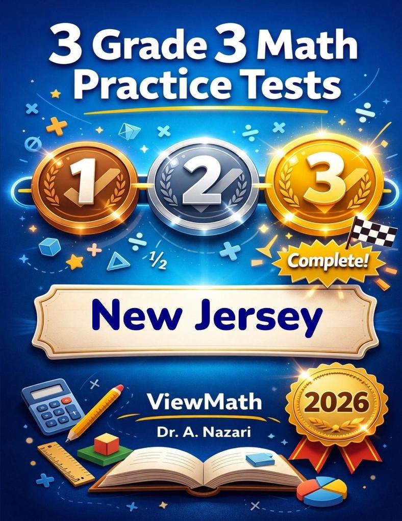 3 New Jersey NJSLA Grade 3 Math Practice Tests