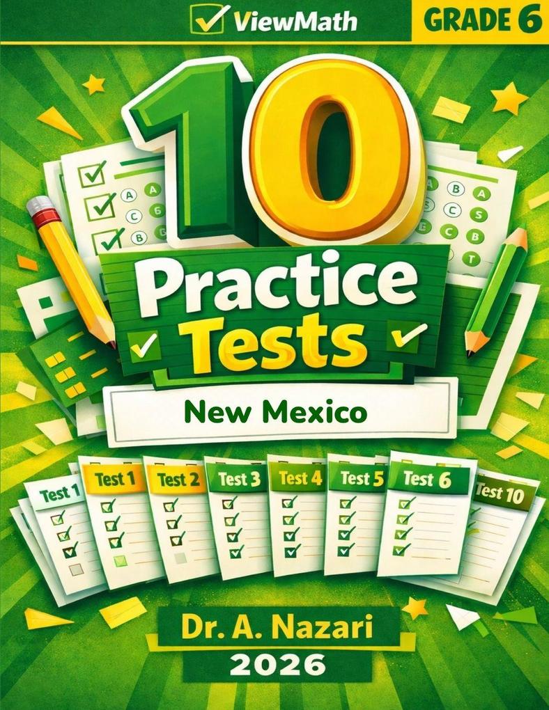 10 New Mexico NM-MSSA Grade 6 Math Practice Tests