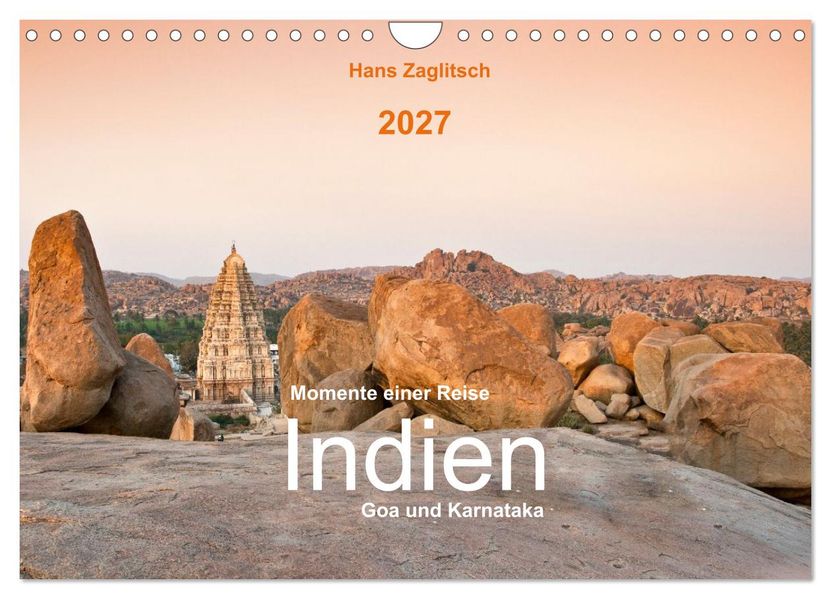 Momente einer Reise - Goa und Karnataka (Wandkalender 2027 DIN A4 quer) CALVENDO Monatskalender