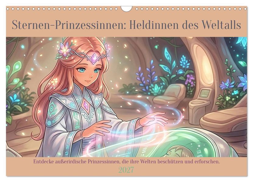 Sternen-Prinzessinnen: Heldinnen des Weltalls (Wandkalender 2027 DIN A3 quer) CALVENDO Monatskalender