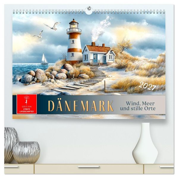 Dänemark - Wind Meer und stille Orte (hochwertiger Premium Wandkalender 2027 DIN A2 quer) Kunstdruck in Hochglanz