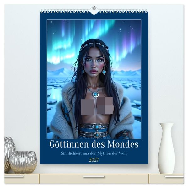 Göttinnen des Mondes (hochwertiger Premium Wandkalender 2027 DIN A2 hoch) Kunstdruck in Hochglanz