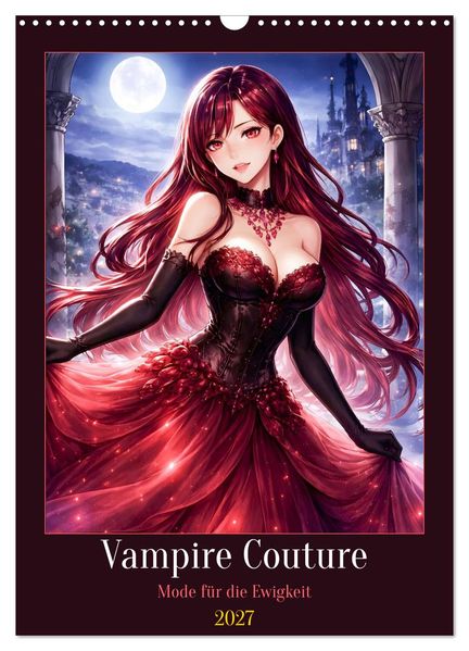 Vampire Couture (Wandkalender 2027 DIN A3 hoch) CALVENDO Monatskalender