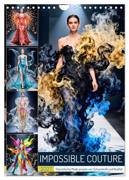 Impossible Couture - Futuristische Mode jenseits von Schwerkraft und Realität (Wandkalender 2027 DIN A4 hoch) CALVENDO Monatskalender