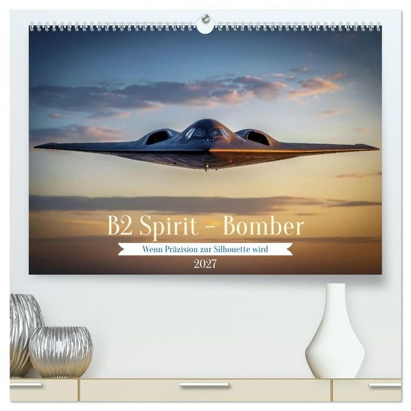 B2 Spirit - Bomber (hochwertiger Premium Wandkalender 2027 DIN A2 quer) Kunstdruck in Hochglanz