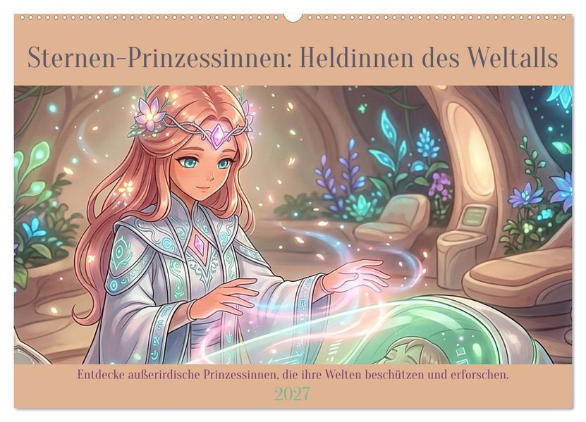 Sternen-Prinzessinnen: Heldinnen des Weltalls (Wandkalender 2027 DIN A2 quer) CALVENDO Monatskalender