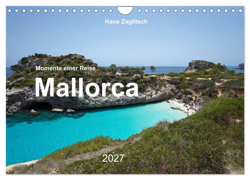 Mallorca - Momente einer Reise (Wandkalender 2027 DIN A4 quer) CALVENDO Monatskalender