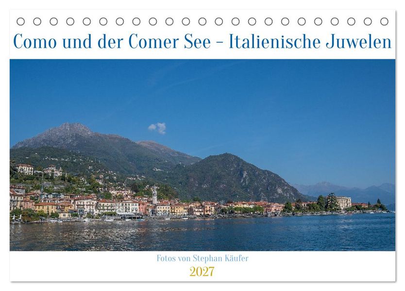 Como und der Comer See (Tischkalender 2027 DIN A5 quer) CALVENDO Monatskalender