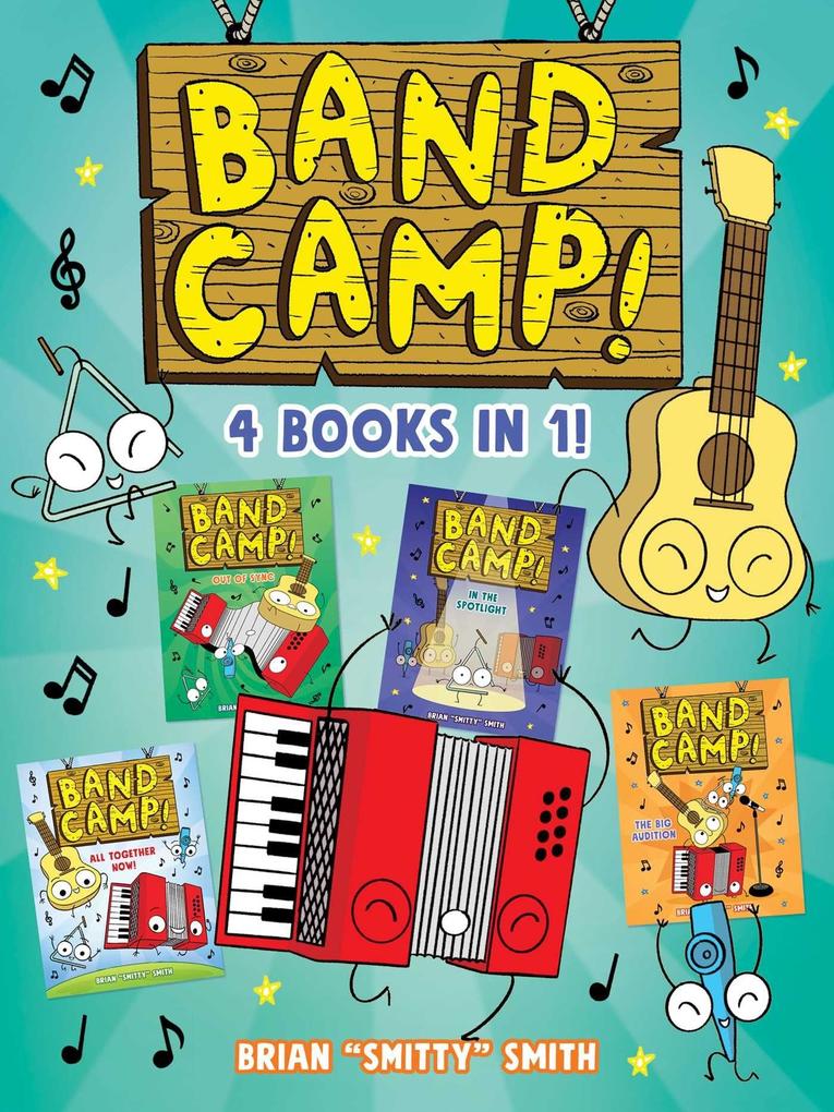 Band Camp! 4 Books in 1! (a Funny Musical Graphic Novel Series about Summer Adventures and Making New Friends for Kids Ages 6-9)