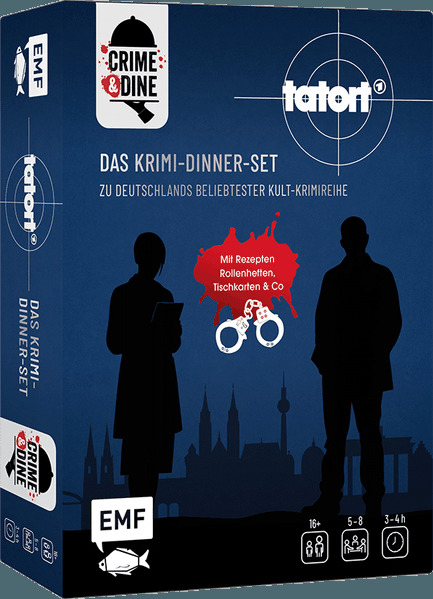 Crime & Dine - Tatort - Das Krimi-Dinner-Set zu Deutschlands beliebtester Kult-Krimireihe