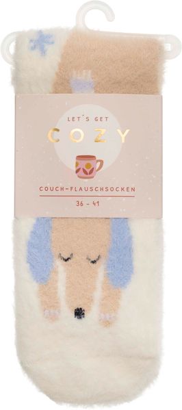 COZY Couch-Flauschsocken 'Cozy Dog' Größe 36-41