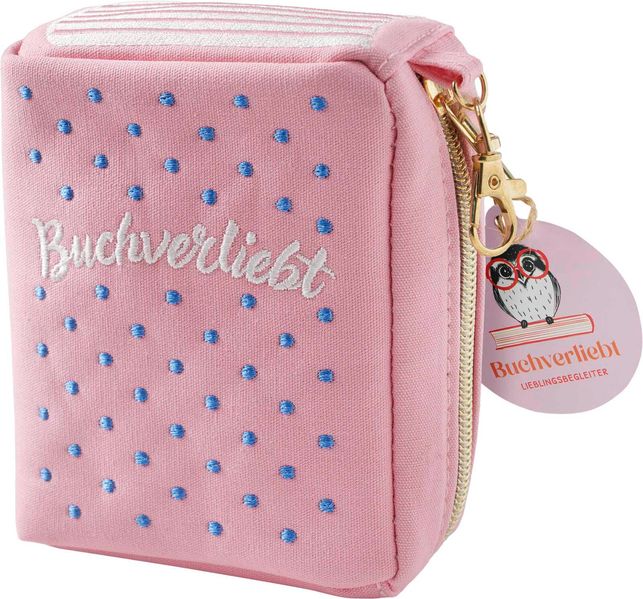 Buchverliebt Besticktes Täschchen Buchverliebt