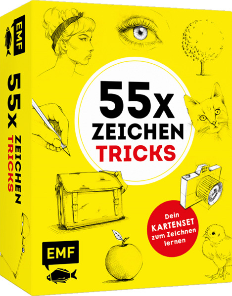 55 x Zeichentricks: Dein Kartenset zum Zeichnen lernen