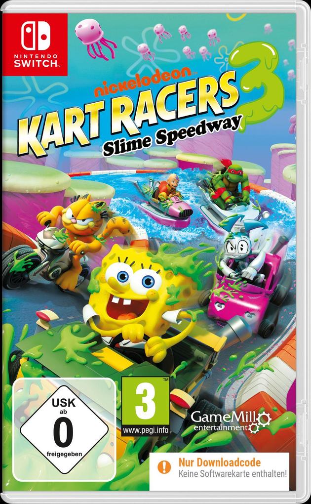 Nickelodeon Kart Racers 3 -Slime Speedway (Code in Box - Nintendo Switch)