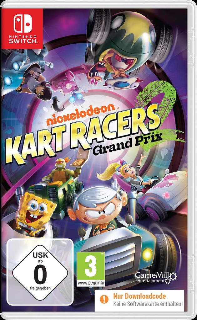 Nickelodeon Kart Racers 2 - Grand Prix (Code in Box - Nintendo Switch)