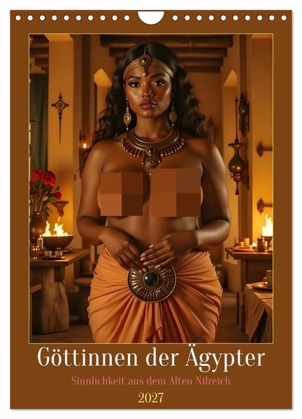 Göttinnen der Ägypter (Wandkalender 2027 DIN A4 hoch) CALVENDO Monatskalender
