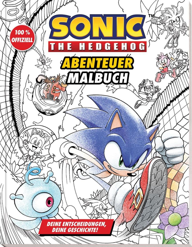 Sonic The Hedgehog: Das offizielle Abenteuer-Malbuch - Deine Entscheidungen deine Geschichte!