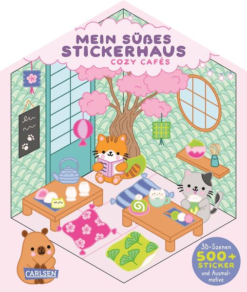 Mein süßes Stickerhaus: Cozy Cafés