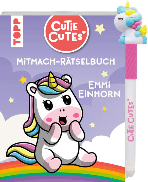 Cutie Cutes - Mitmach-Rätselbuch. Emmi Einhorn