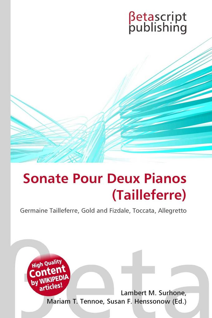 Sonate Pour Deux Pianos (Tailleferre)