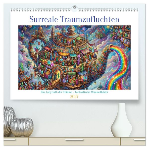 Surreale Traumzufluchten (hochwertiger Premium Wandkalender 2027 DIN A2 quer) Kunstdruck in Hochglanz