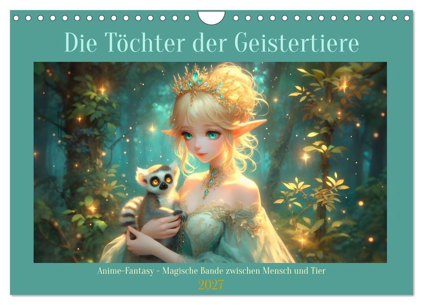 Die Töchter der Geistertiere (Wandkalender 2027 DIN A4 quer) CALVENDO Monatskalender
