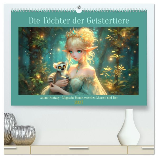 Die Töchter der Geistertiere (hochwertiger Premium Wandkalender 2027 DIN A2 quer) Kunstdruck in Hochglanz