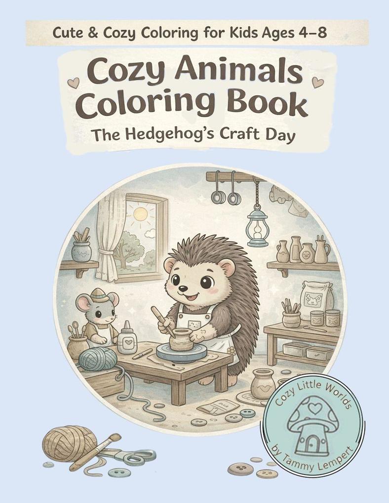 Cozy Animals Coloring Book