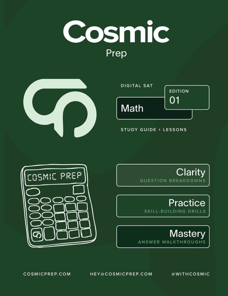 Cosmic Prep Digital SAT Math Study Guide