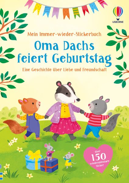 Mein Immer-wieder-Stickerbuch: Oma Dachs feiert Geburtstag