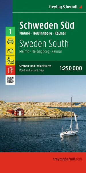 freytag & berndt Straßenkarte Schweden Süd 1:250.000