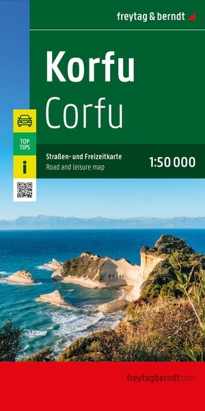 freytag & berndt Straßenkarte Korfu 1:50.000