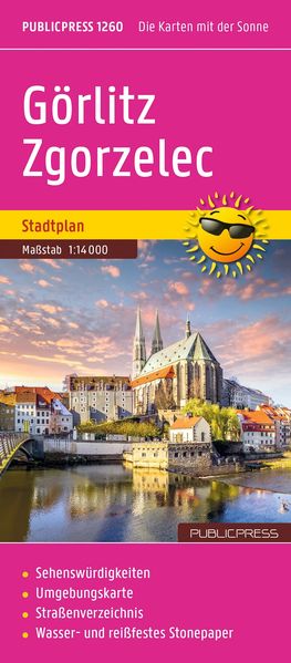 Publicpress Stadtplan Görlitz Zgorzelec 1:14.000