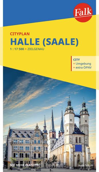 Falk Cityplan Halle (Saale) 1:17.500
