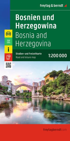 freytag & berndt Straßenkarte Bosnien-Herzegowina 1:200.000