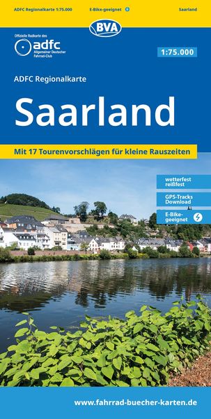 BVA ADFC Regionalkarte Saarland 1:75.000