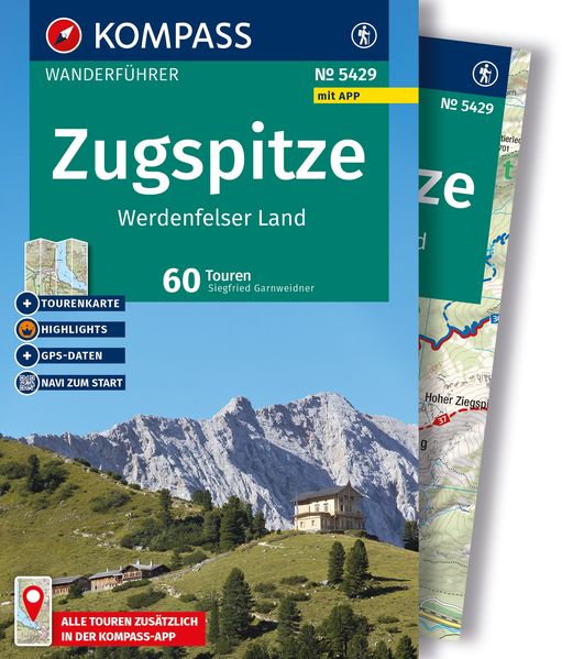 KOMPASS Wanderführer Zugspitze Werdenfelser Land 60 Touren mit Extra-Tourenkarte