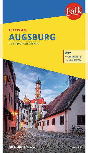 Falk Cityplan Augsburg 1:18.500