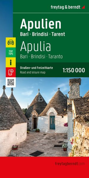 freytag & berndt Straßenkarte Apulien 1:150.000