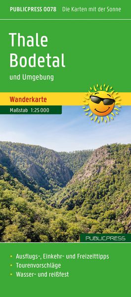 Publicpress Wanderkarte Thale Bodetal und Umgebung 1:25.000
