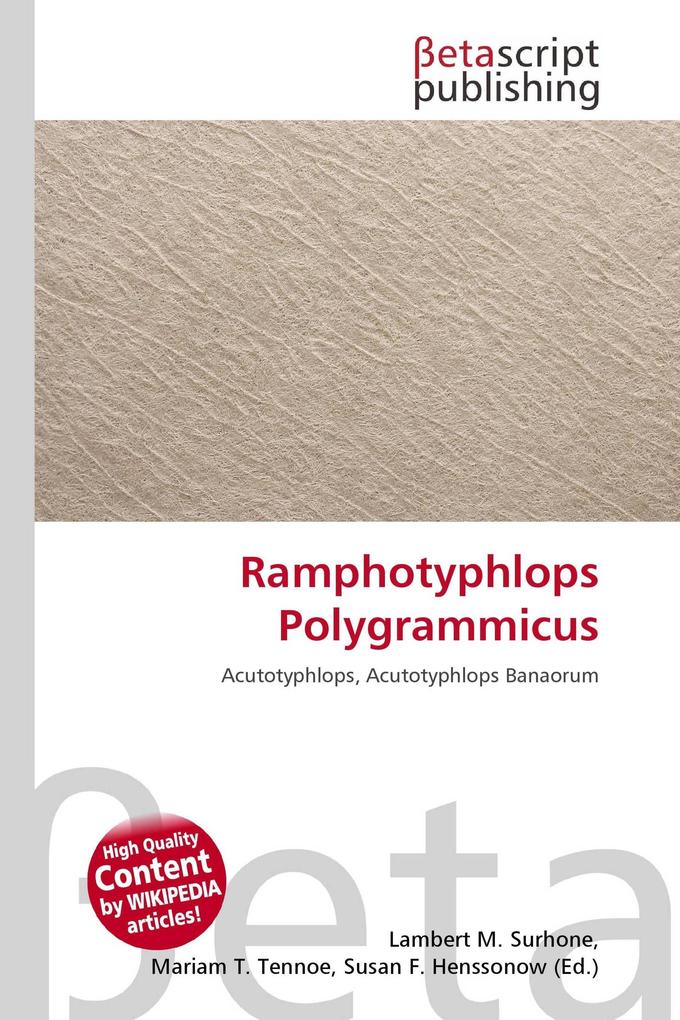 Ramphotyphlops Polygrammicus