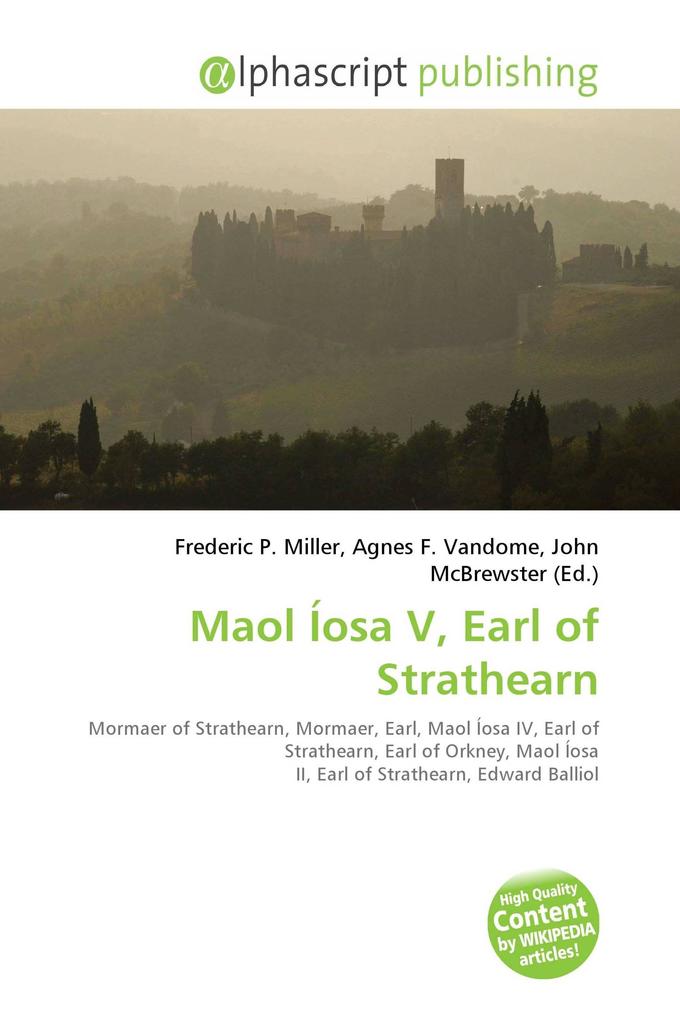 Maol Íosa V Earl of Strathearn