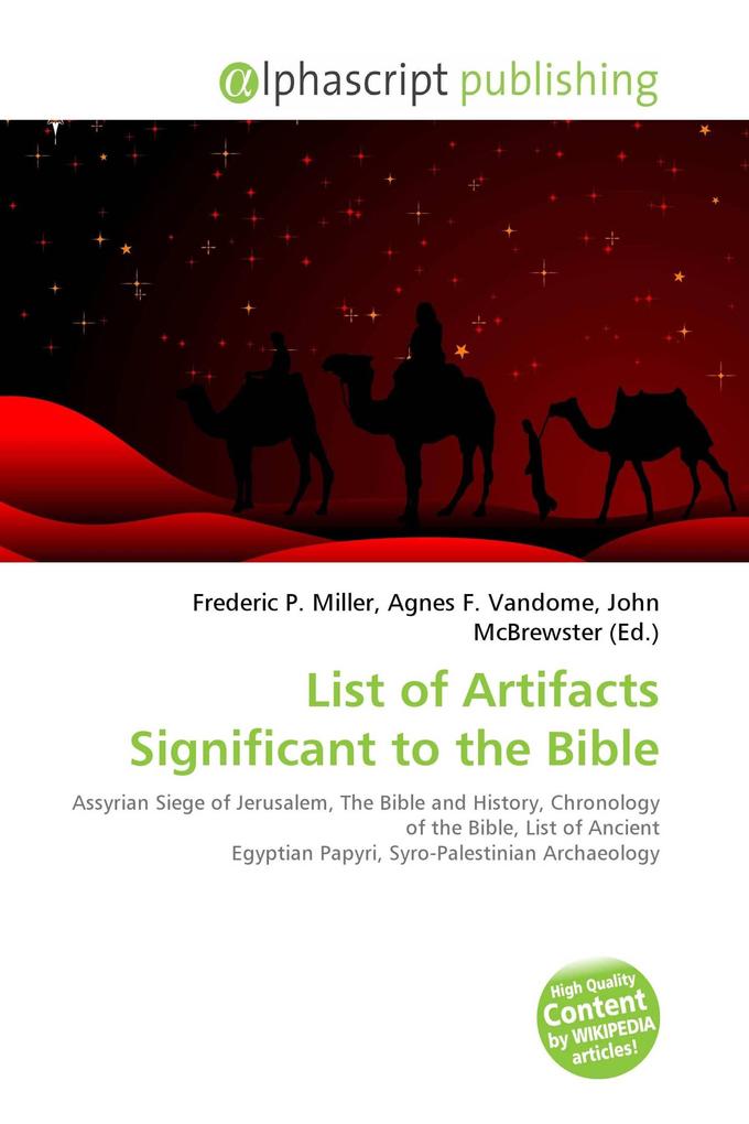 List of Artifacts Significant to the Bible