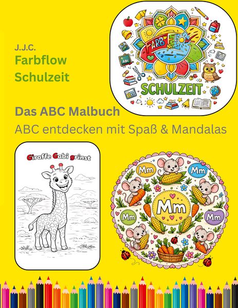 Farbflow Schulzeit - Das ABC Malbuch