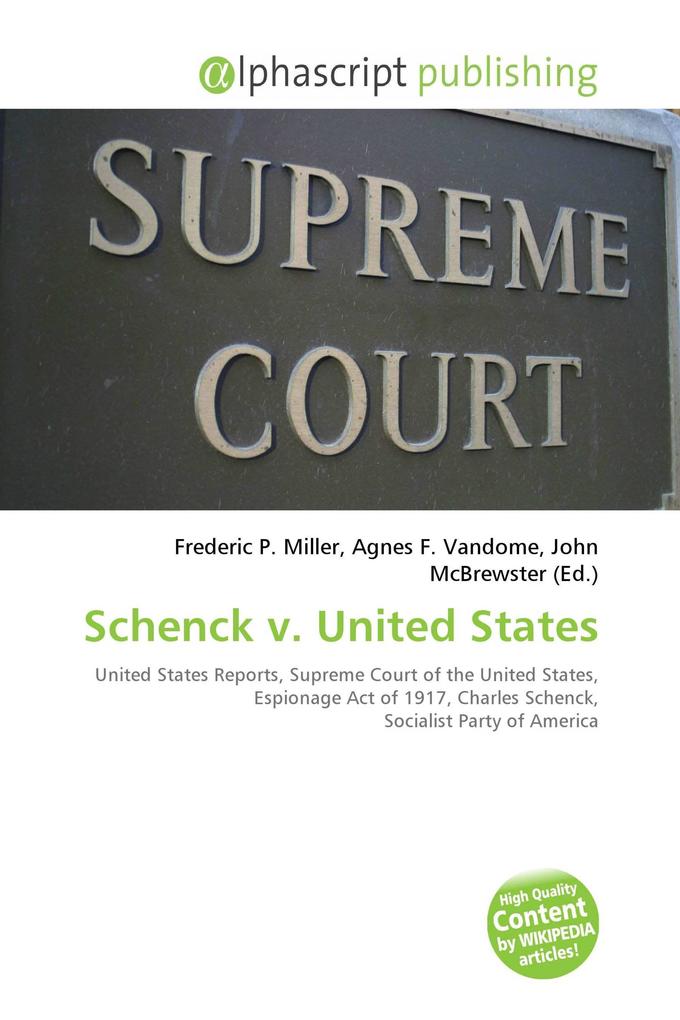 Schenck v. United States